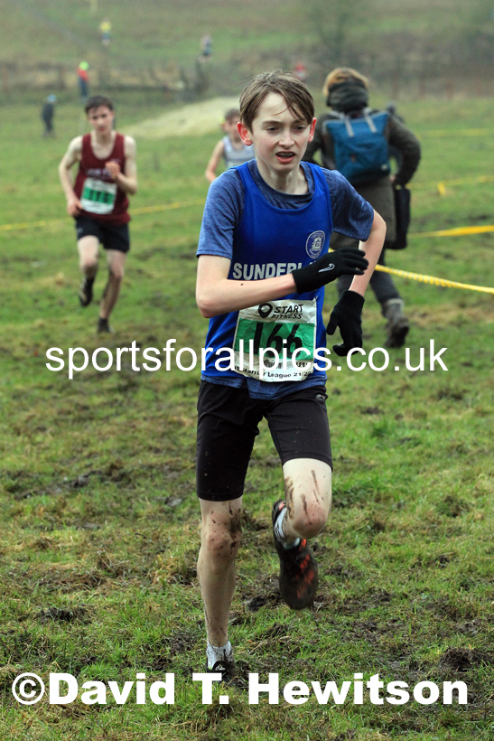 Boys under-15s 2022 North Eastern Harrier League, Thornley Farm, Peterlee, County Durham. Photo: David T. Hewitson/Sports for All Pics